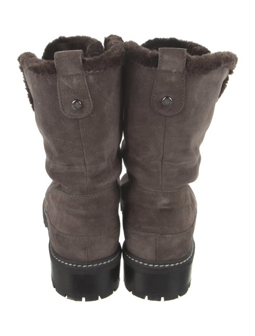 Stuart Weitzman Suede Combat Boots