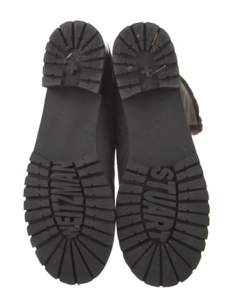 Stuart Weitzman Suede Combat Boots