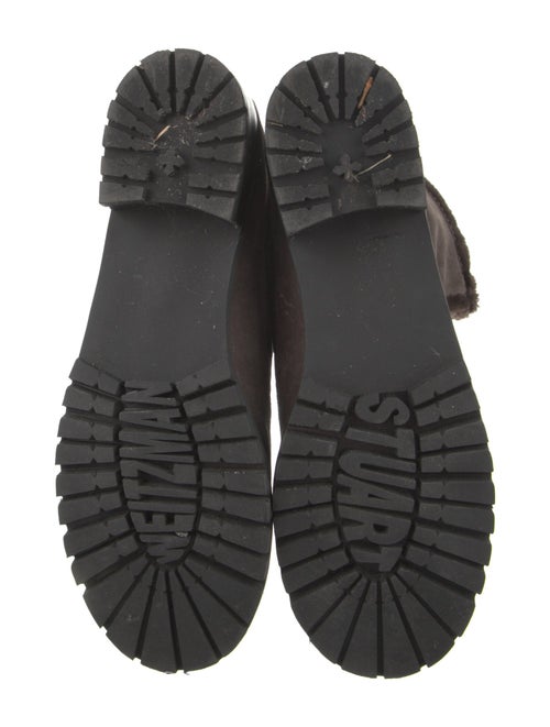 Stuart Weitzman Suede Combat Boots
