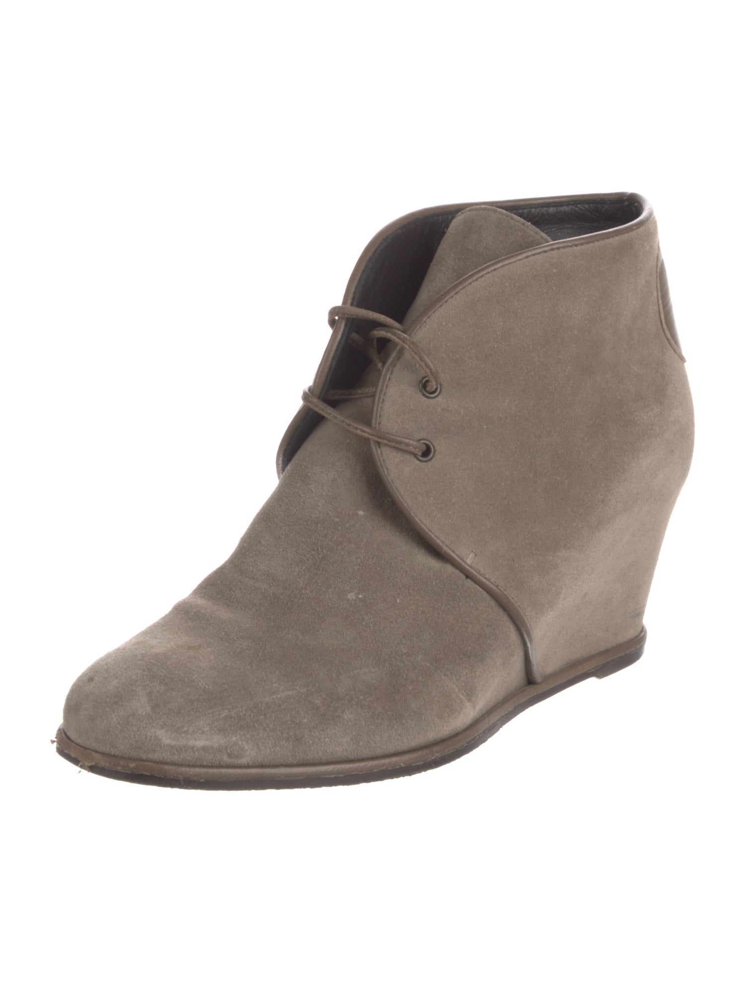 Stuart Weitzman Suede Lace-Up Boots