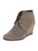 Stuart Weitzman Suede Lace-Up Boots