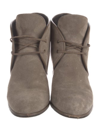 Stuart Weitzman Suede Lace-Up Boots