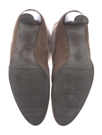 Stuart Weitzman Suede Lasercut Accents Boots