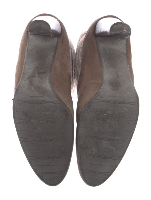 Stuart Weitzman Suede Lasercut Accents Boots