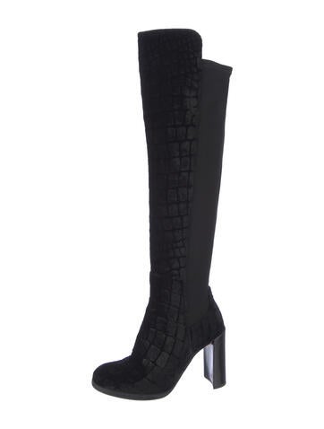 Stuart Weitzman Boots Velvet US 5 |