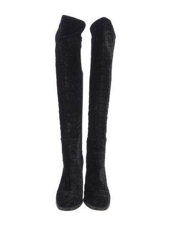 Stuart Weitzman Velvet Boots