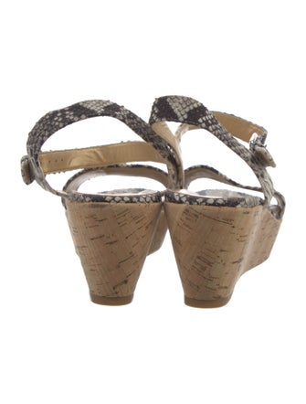 Stuart Weitzman Snakeskin Animal Print Espadrilles