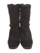 Stuart Weitzman Quilted Pattern Suede Boots