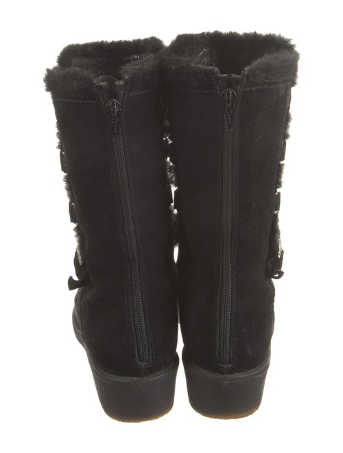 Stuart Weitzman Quilted Pattern Suede Boots
