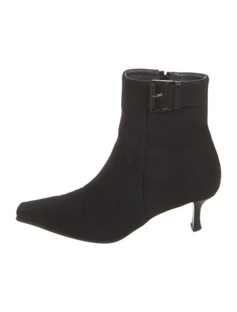 Stuart Weitzman Canvas Sock Boots