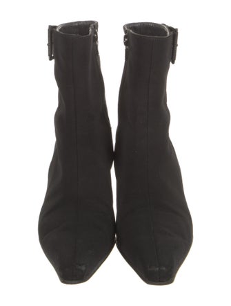 Stuart Weitzman Canvas Sock Boots