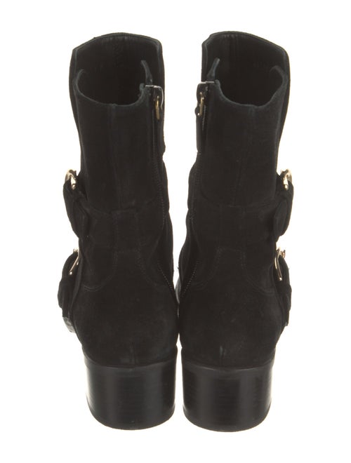 Stuart Weitzman Suede Moto Boots