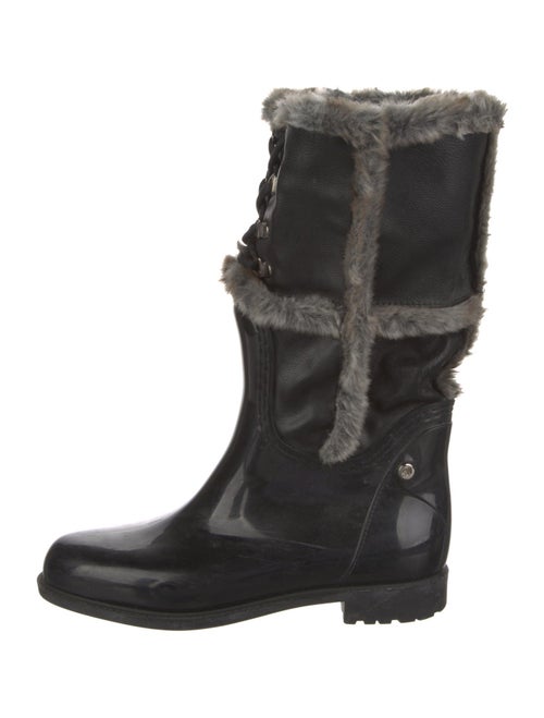 Stuart Weitzman Rubber Animal Print Rain Boots