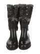 Stuart Weitzman Rubber Animal Print Rain Boots