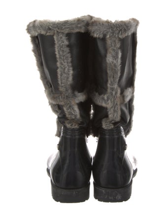 Stuart Weitzman Rubber Animal Print Rain Boots