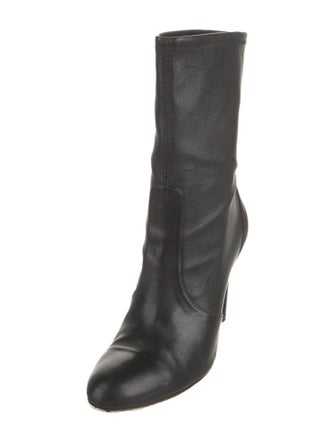 Stuart Weitzman Leather Sock Boots
