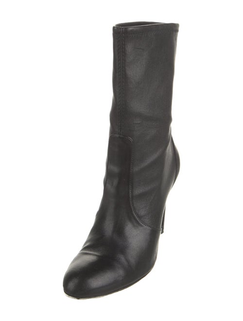 Stuart Weitzman Leather Sock Boots