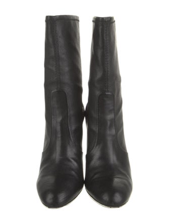 Stuart Weitzman Leather Sock Boots