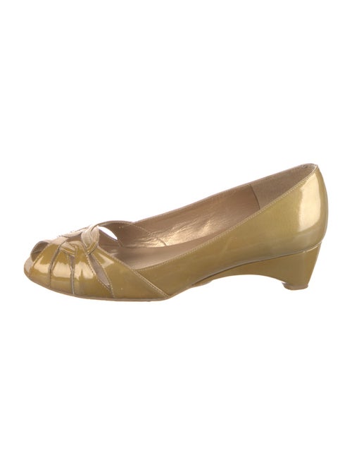 Stuart Weitzman Patent Leather Braided Accents Pumps