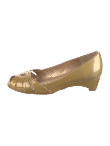 Stuart Weitzman Pumps Patent Leather Braided Accents US 7 |