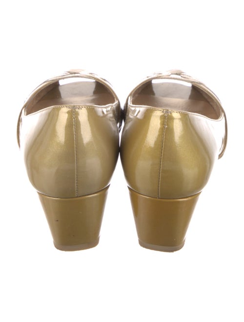 Stuart Weitzman Patent Leather Braided Accents Pumps