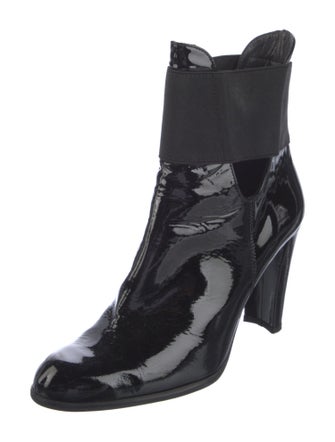 Stuart Weitzman Patent Leather Chelsea Boots