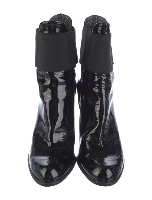 Stuart Weitzman Patent Leather Chelsea Boots