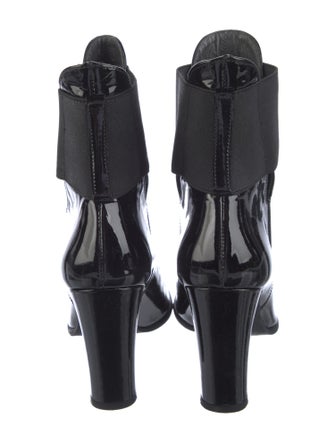 Stuart Weitzman Patent Leather Chelsea Boots