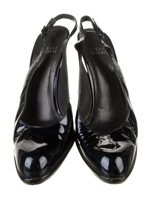 Stuart Weitzman Patent Leather Slingback Pumps