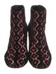 Stuart Weitzman Velvet Printed Lace-Up Boots
