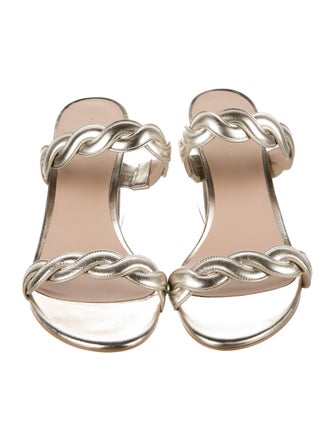 Stuart Weitzman Leather Slides