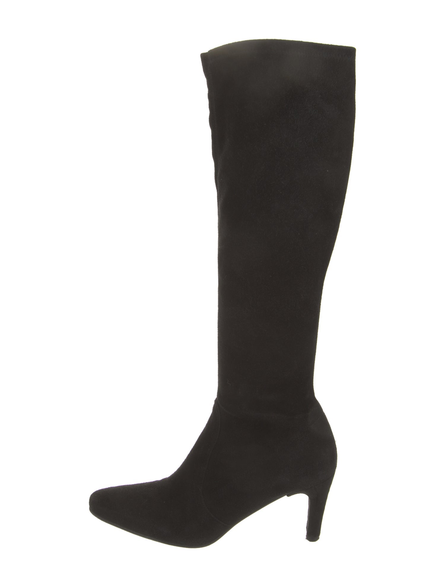 Stuart Weitzman Suede Whipstitch Trim Boots