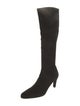 Stuart Weitzman Suede Whipstitch Trim Boots