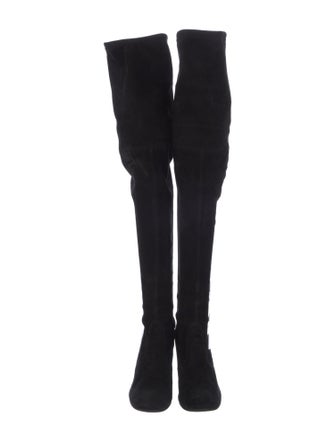 Stuart Weitzman Suede Sock Boots