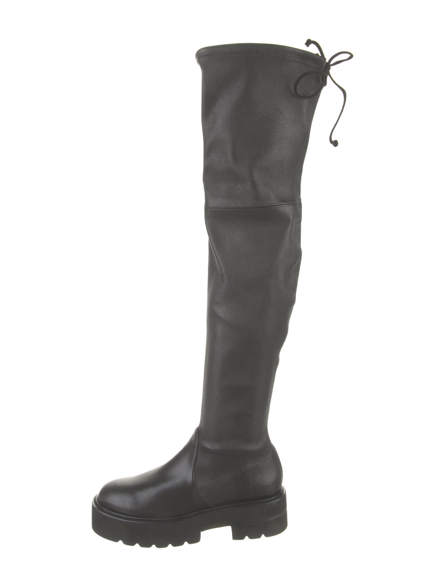 Stuart Weitzman Leather Lace-Up Boots