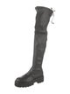Stuart Weitzman Leather Lace-Up Boots