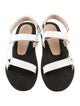 Stuart Weitzman Leather T-Strap Sandals