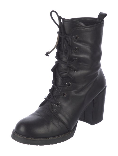 Stuart Weitzman Leather Combat Boots
