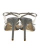 Stuart Weitzman Glitter Bow Accents Slides