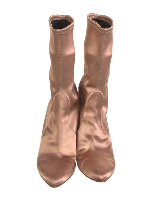 Stuart Weitzman Satin Sock Boots