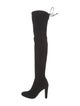 Stuart Weitzman Suede Lace-Up Boots