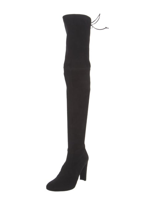 Stuart Weitzman Suede Lace-Up Boots