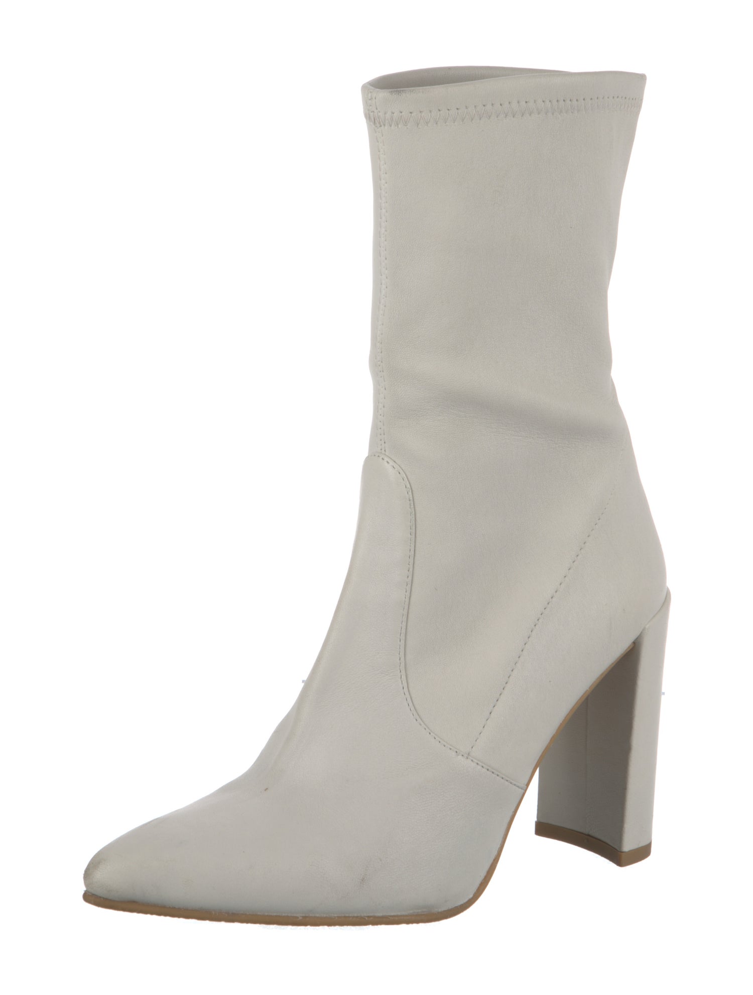 Stuart Weitzman Leather Sock Boots
