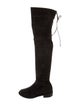 Stuart Weitzman Suede Lace-Up Boots