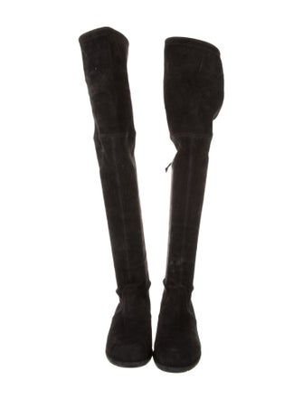 Stuart Weitzman Suede Lace-Up Boots