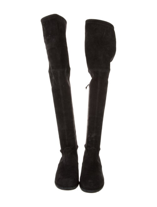Stuart Weitzman Suede Lace-Up Boots