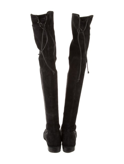 Stuart Weitzman Suede Lace-Up Boots