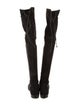 Stuart Weitzman Suede Lace-Up Boots