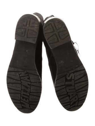 Stuart Weitzman Suede Lace-Up Boots