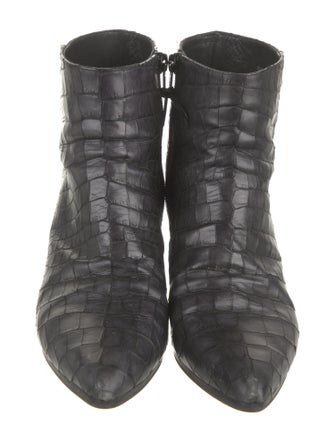 Stuart Weitzman Leather Animal Print Boots